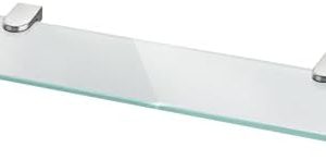 Bonsport Glasregal für Badezimmer – 50 cm Milchglas Wandregal aus 6 mm Sicherheitsglas für stilvolle Badablage