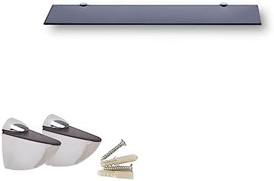 Euro Klarglas Duschregal - 6mm ESG Sicherheitsglas für Badezimmer, elegante Wandmontage, verschiedene Größen verfügbar (