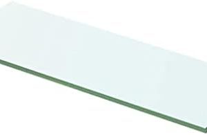 Hochwertiges Schweberegal von - Transparentes Glasregal für stilvolle Innendekoration im Wohnzimmer, Schlafzimmer oder