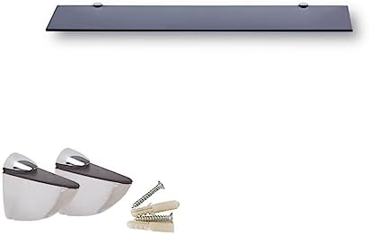 Euro Klarglas Duschregal - 6mm ESG Sicherheitsglas für Badezimmer, elegante Wandmontage, verschiedene Größen verfügbar (