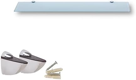 Euro Klarglas Duschregal - 6mm ESG Sicherheitsglas für Badezimmer, elegante Wandmontage, verschiedene Größen verfügbar (