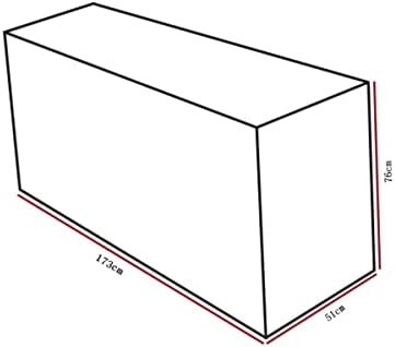 Wetterfeste Aufbewahrungstasche von Markenname für Gartenpolster – Schutz für Ihre Auflagen (173x76x51cm)