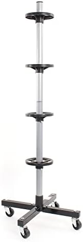 Wiltec Fahrbarer Reifenständer für Felgen bis 225 mm – Robuster Reifenbaum für effiziente Lagerung