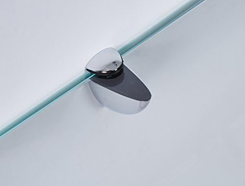 Euro Klarglas Duschregal - 6mm ESG Sicherheitsglas für Badezimmer, elegante Wandmontage, verschiedene Größen verfügbar (