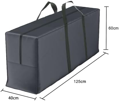 Deluxe XXL Aufbewahrungstasche für Gartenauflagen - Robuste 600D Oxford mit Klettriegel, ideal für den Außenbereich