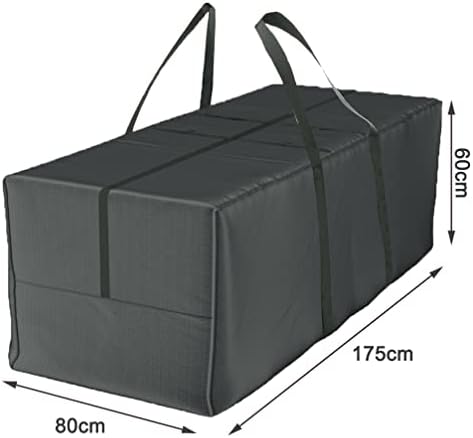 Deluxe XXL Aufbewahrungstasche für Gartenauflagen - Robuste 600D Oxford mit Klettriegel, ideal für den Außenbereich