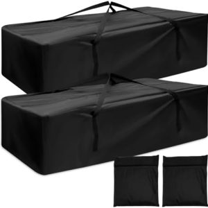 Gartenfreunde 2er Set Wasserdichte Aufbewahrungstasche für Gartenauflagen 173x76x51cm mit Reißverschluss und Tragegriff