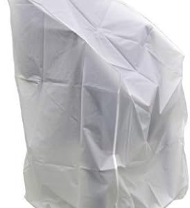 Spetebo Wetterschutzhülle für Stapelstühle - Wasserdicht, UV-beständig, 120 x 62 cm - Ideal für Gartenmöbel im Freien