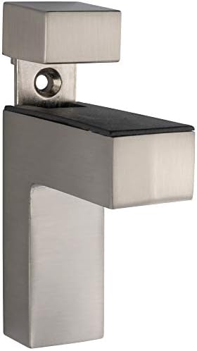 ib style® Glasregal 6mm mit Befestigungsclip QUADRO in Edelstahloptik – ideal für Wohn- und Dekorationsräume, 60 x 30 cm