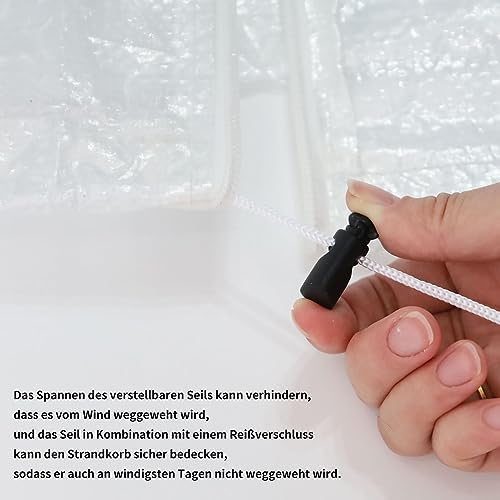 PATIO PLUS Strandkorb Schutzhülle wetterfest & UV-beständig für den perfekten Schutz im Freien – 135x105x175/140cm