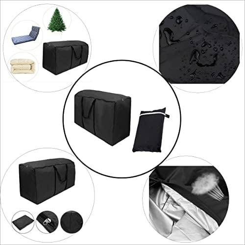 Wetterfeste Aufbewahrungstasche von Markenname für Gartenpolster – Schutz für Ihre Auflagen (173x76x51cm)