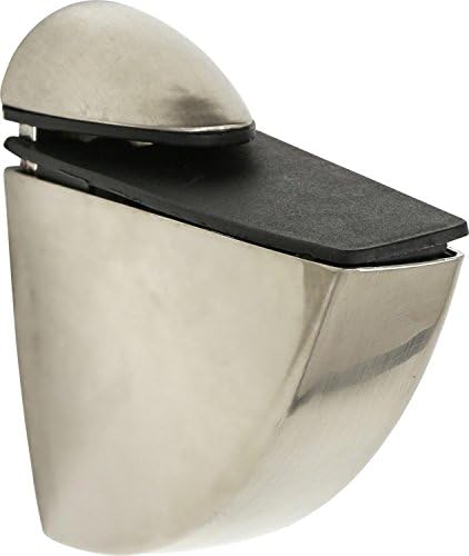 ib style® Glasregal 6mm mit Edelstahloptik und Befestigungsclip – Elegant für Badezimmer und Wohnbereiche, 60 x 12 cm