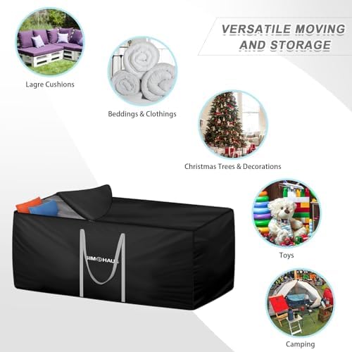 Gartenauflagen Aufbewahrungstasche von – Wasserdichte 420D Oxford Schutzhülle für Sitzpolster 150x60x80cm