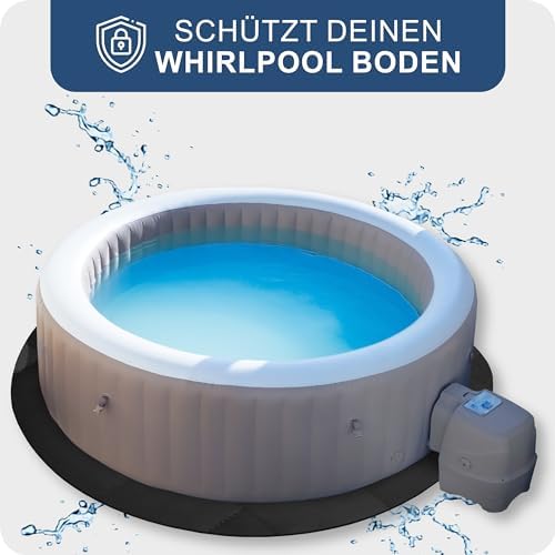 Whirlpool Unterlage schwarz 240cm – Isolierende Bodenmatte für Outdoor Whirlpools, schützt perfekt!