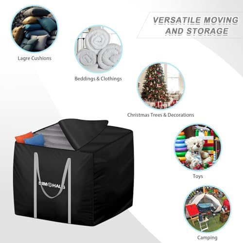 Gartenauflagen Aufbewahrungstasche von – Wasserdichte 420D Oxford Schutzhülle für Sitzpolster 150x60x80cm
