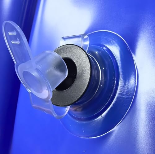 QUICK STAR Poolkissen Eckig 120x120 cm Blau | Hochwertiges PVC & Sicherheitsventil | Ideal für Winter-Poolpflege