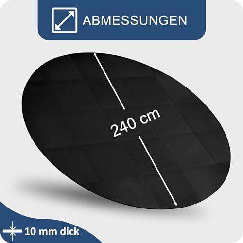 Whirlpool Unterlage schwarz 240cm – Isolierende Bodenmatte für Outdoor Whirlpools, schützt perfekt!