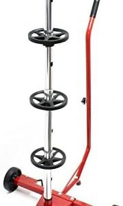 Wiltec Fahrbarer Reifenständer für PKW Reifen bis 225 mm – Praktisch, mobil und platzsparend für die Garage