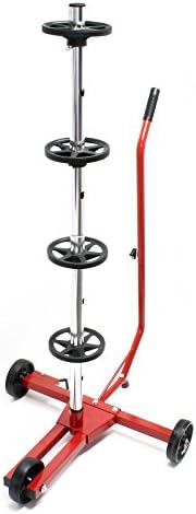 Wiltec Fahrbarer Reifenständer für Felgen bis 225 mm – Robuster Reifenbaum für effiziente Lagerung