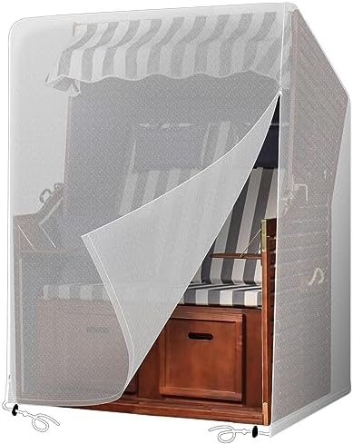 PATIO PLUS Strandkorb Schutzhülle wetterfest & UV-beständig für den perfekten Schutz im Freien – 135x105x175/140cm