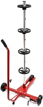 Wiltec Fahrbarer Reifenständer für Felgen bis 225 mm – Robuster Reifenbaum für effiziente Lagerung