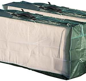 Royal Gardineer Auflagentasche: Wasserdichte Kissentaschen im 2er-Set für Gartenmöbel – Perfekt zum Schutz der Sitzkisse