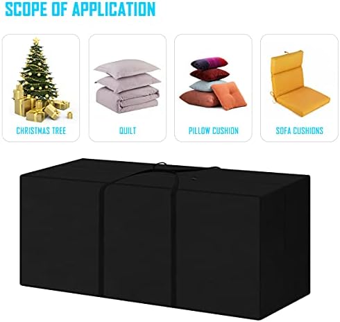 Gartenauflagen Aufbewahrungstasche von - Wasserabweisend & Praktisch für Kissen im Freien - 130x40x55cm mit Tragegriff