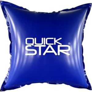 QUICK STAR Poolkissen Eckig 120x120 cm Blau | Hochwertiges PVC & Sicherheitsventil | Ideal für Winter-Poolpflege