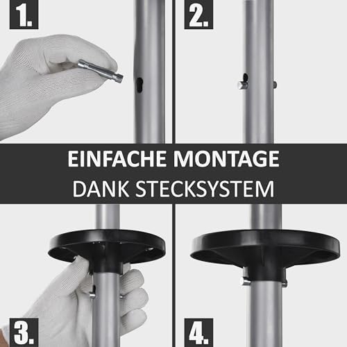 Bonsport Felgenbaum XL für bis 295mm Autoreifen - Belastbar bis 150 kg mit 8 Reifenmarkierern - Praktischer Reifenstände