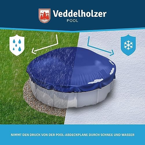 Veddelholzer XXL Luftkissen 120 x 120 cm für Poolabdeckung – Ideales Winterzubehör gegen Schnee und Regen