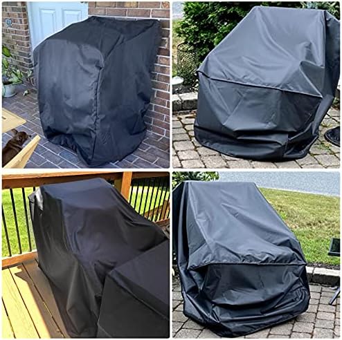 GARPROVM Schutzhülle für Gartenstühle - Wasserdichte Abdeckung für 2 Stapelstühle, Wetterfest & Robust für Balkon und Ga