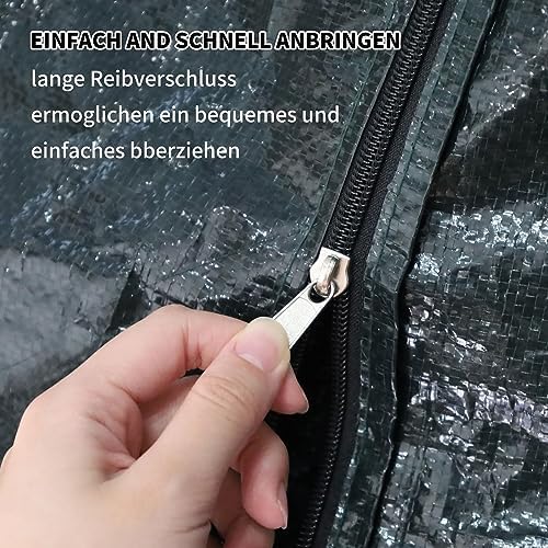 PATIO PLUS Strandkorb Schutzhülle wetterfest & UV-beständig für den perfekten Schutz im Freien – 135x105x175/140cm