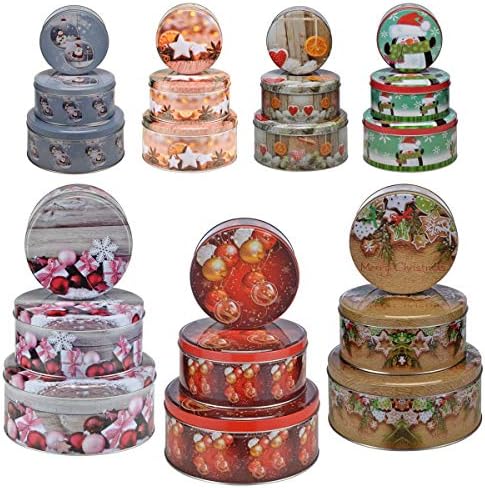 Bonsport Keksdosen Set 3-teilig rund – Elegante Weihnachtsgebäckdosen in Schwarz/Gold, perfekt als Geschenke!