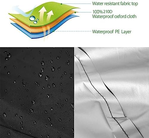 Gartenmöbel Abdeckung von – Wasserdicht & UV-beständig für 6 Stapelstühle, 114x85x65cm, perfekt für Winterschutz!