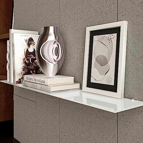 Euro Klarglas Duschregal - 6mm ESG Sicherheitsglas für Badezimmer, elegante Wandmontage, verschiedene Größen verfügbar (