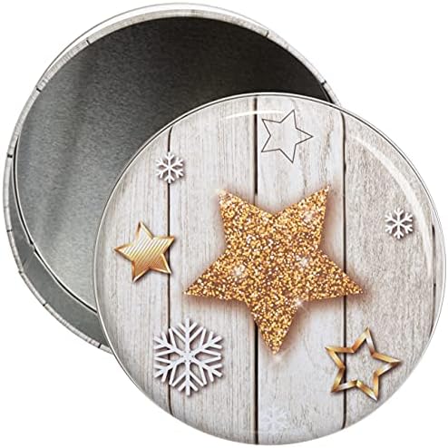 Brandsseller 3er Set Keksdose Zylinderform Metall mit Sternen für festliche Weihnachten