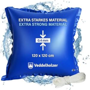 Veddelholzer XXL Luftkissen 120 x 120 cm für Poolabdeckung – Ideales Winterzubehör gegen Schnee und Regen