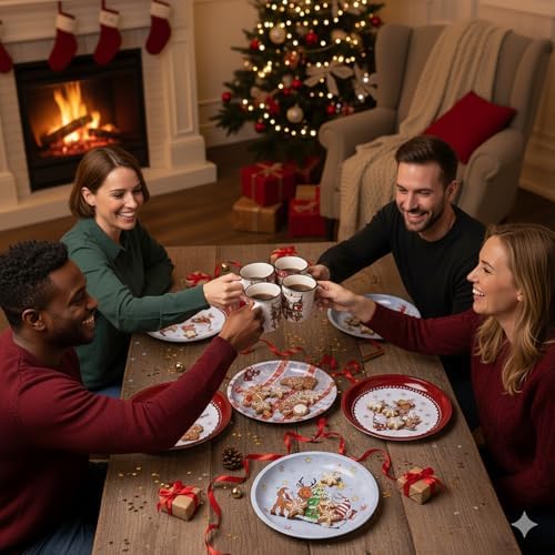 KAMACA 3er Set Keksdosen aus Metall mit Deckel – Praktische Plätzchen Aufbewahrung für Weihnachten, Advent und Winter