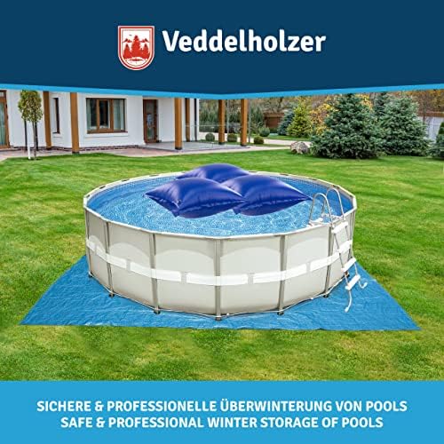 Veddelholzer XXL Luftkissen 120 x 120 cm für Poolabdeckung – Ideales Winterzubehör gegen Schnee und Regen