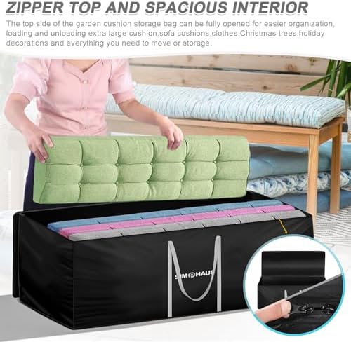 Gartenauflagen Aufbewahrungstasche von – Wasserdichte 420D Oxford Schutzhülle für Sitzpolster 150x60x80cm