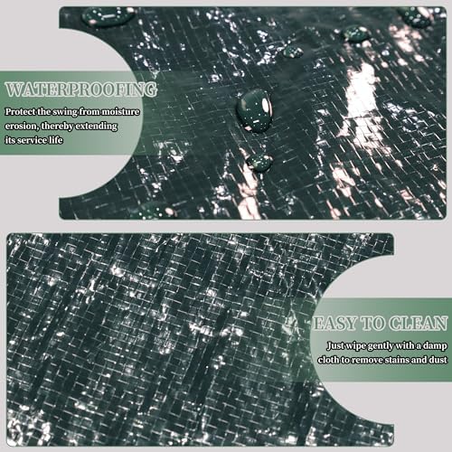 Funshot Strandkorb Schutzhülle Winterfest – Wasserdichte Abdeckhaube für Outdoor-Möbel, Grün, 125x90x165/135cm