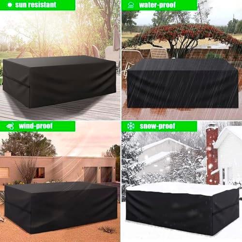 Gartenmöbel Abdeckung von XYZ – Winterfest & UV-beständig, rechteckig (180x120x75cm) für optimalen Schutz im Freien