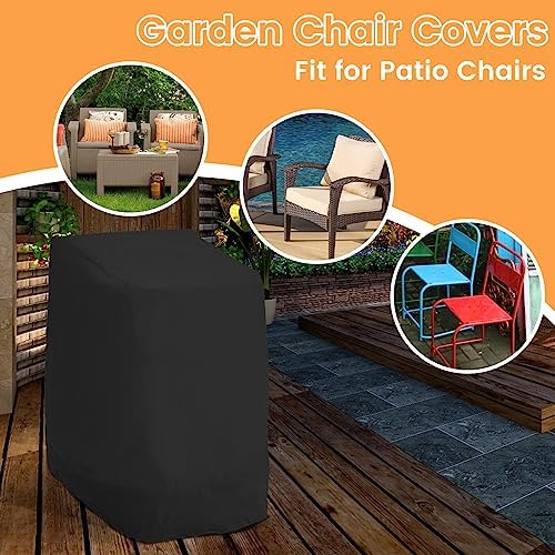 Gartenmöbel Abdeckung von – Wasserdicht & UV-beständig für 6 Stapelstühle, 114x85x65cm, perfekt für Winterschutz!