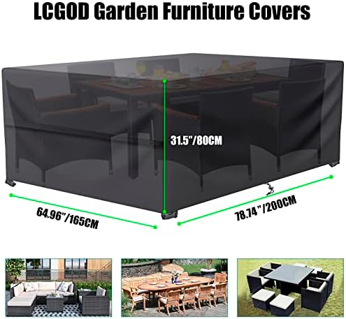 Gartenmöbel Abdeckung von XYZ – Winterfest & UV-beständig, rechteckig (180x120x75cm) für optimalen Schutz im Freien