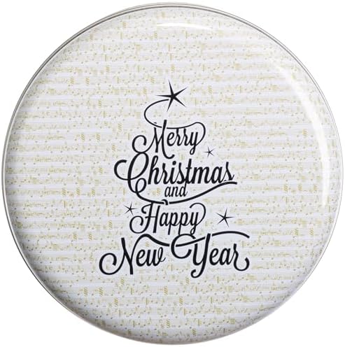 Brandsseller 3er Set Keksdose Zylinderform Metall mit Sternen für festliche Weihnachten