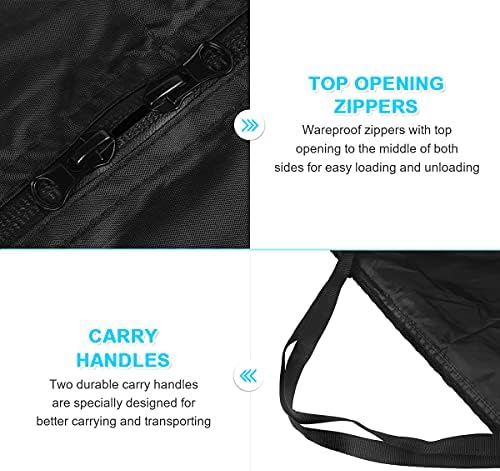 Gartenauflagen Aufbewahrungstasche von - Wasserabweisend & Praktisch für Kissen im Freien - 130x40x55cm mit Tragegriff