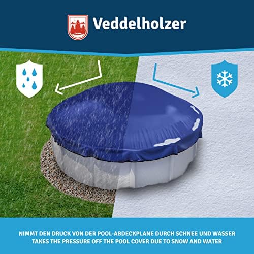 Veddelholzer XXL Luftkissen 120 x 120 cm für Poolabdeckung – Ideales Winterzubehör gegen Schnee und Regen