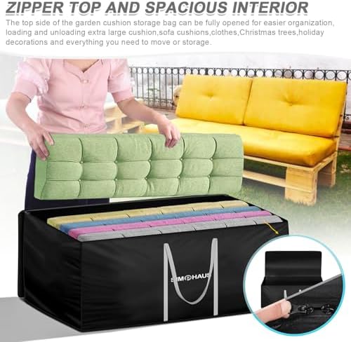 Gartenauflagen Aufbewahrungstasche von – Wasserdichte 420D Oxford Schutzhülle für Sitzpolster 150x60x80cm