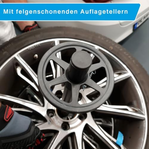 cartrend Reifenständer XL – Hohe Tragkraft 120 kg, ideal für Reifen bis 285 mm, schwarz
