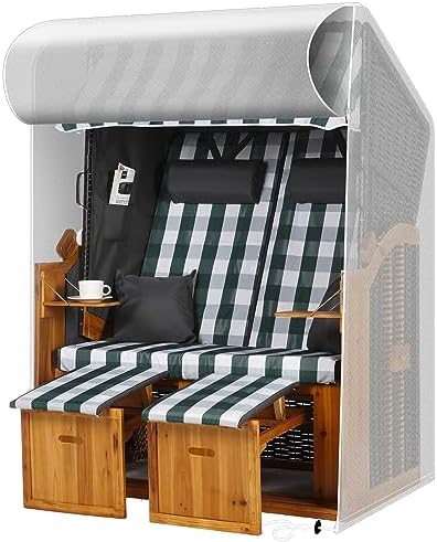 PATIO PLUS Strandkorb Schutzhülle wetterfest & UV-beständig für den perfekten Schutz im Freien – 135x105x175/140cm